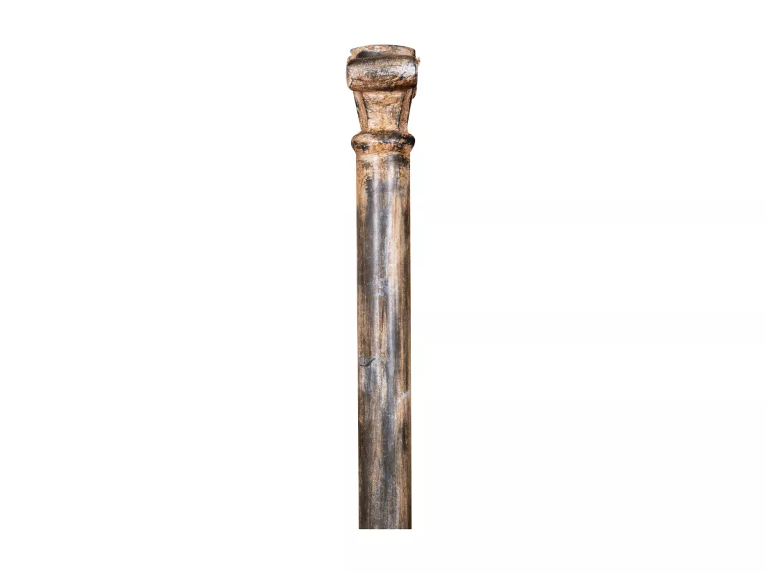 BISCOTTINI Colonne - Colonne en Fonte Finition Antique - Décorative - Jardin - Extérieur - Sculpture -Décoration de Jardin - 35x35x300cm