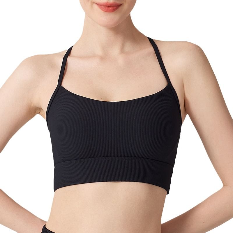 Runyz - Haltertop met open rug en effen padding