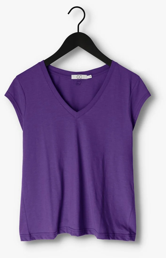 CC HEART paarse cc heart t-shirt basic v-neck t-shirt