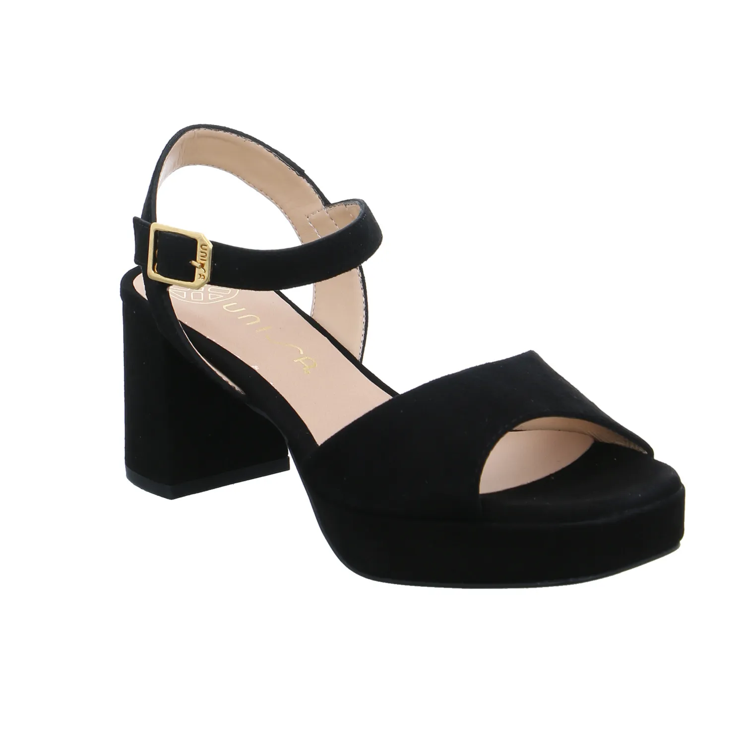 UNISA Sandalette Schwarz Leder