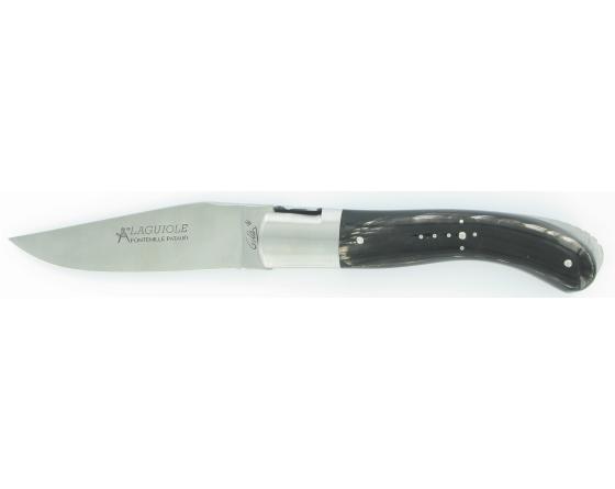 Laguiole Sport Buffle Acier 14C28 Couteau de Poche - Laguiole par Fontenille Pataud