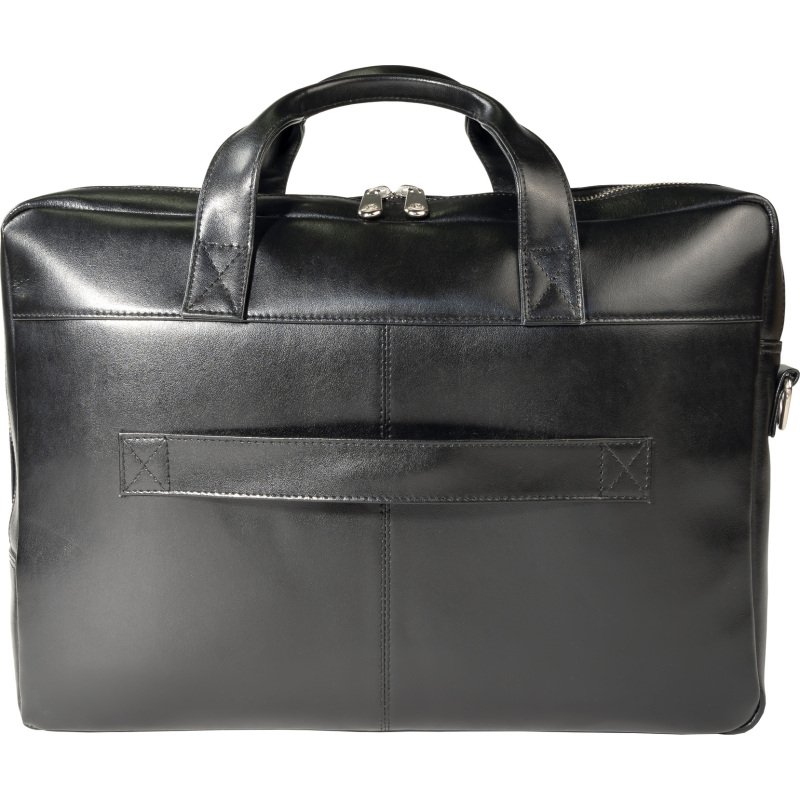Exacompta Sacoche en cuir noir pour ordinateur portable 15.6''