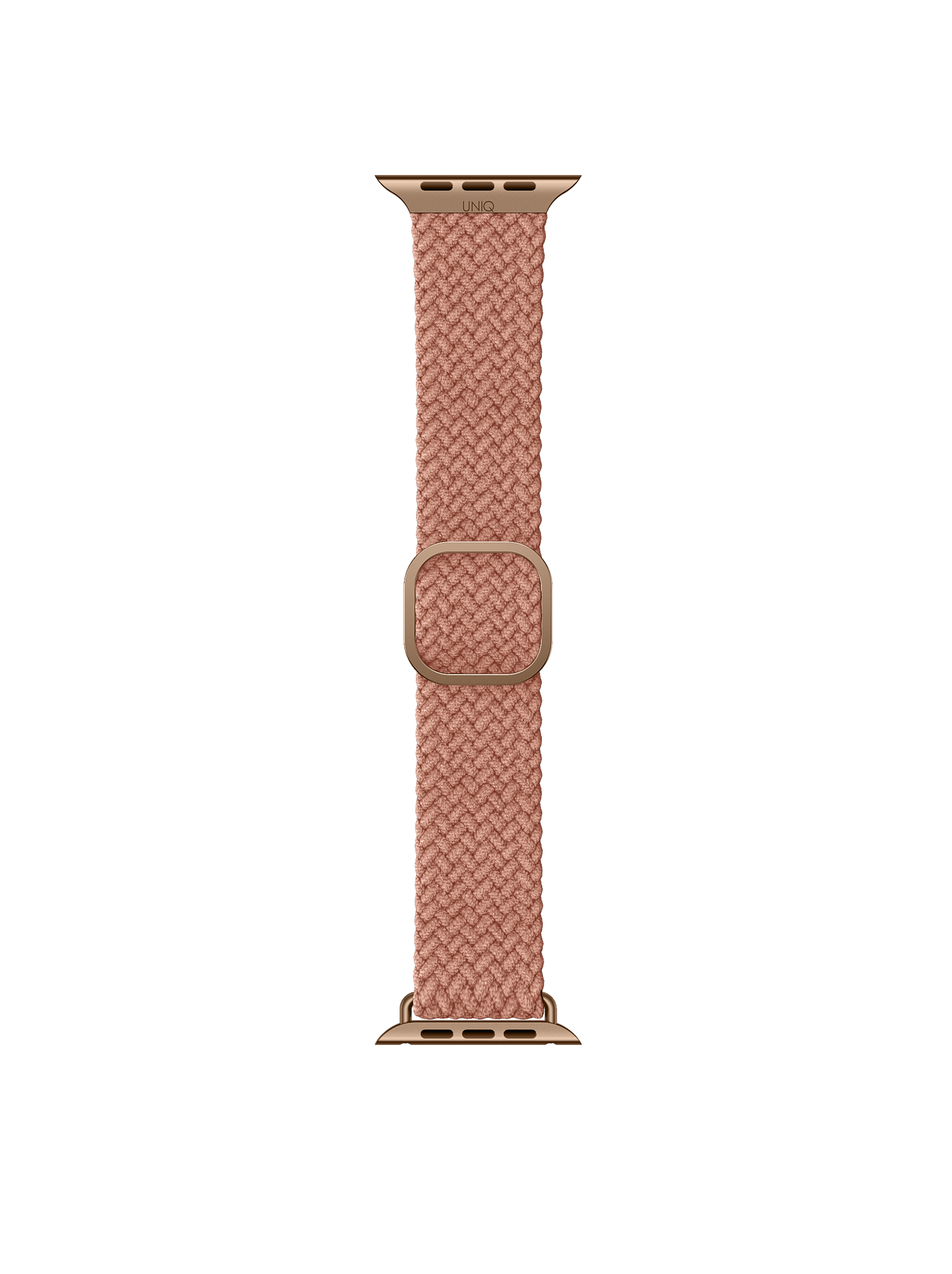 Aspen Apple Watch (42/41/40 mm) Geflochtenes Nylon Armband mit Edelstahl-Schnalle (UNIQ-40MM-ASPPNK) - Rose Raisin