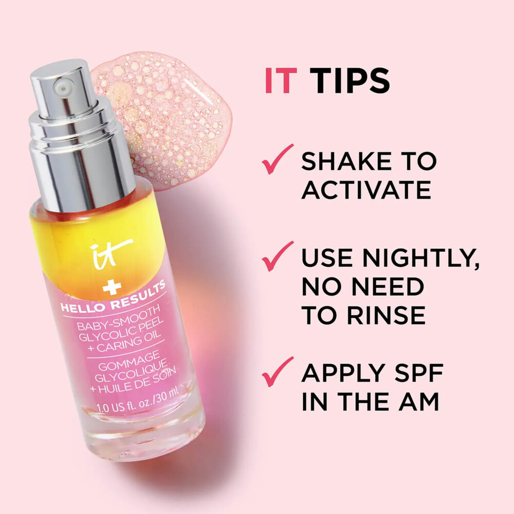 IT Cosmetics Hello Results BabySmooth Glycolic Peel + Carin Oil30 ml