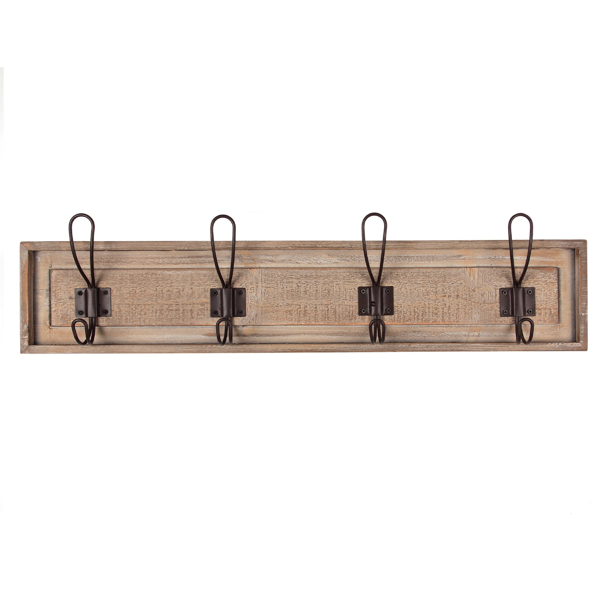 4er Hakenleiste, natur, T 6cm, B 60cm, H 12cm von fischer's lagerhaus