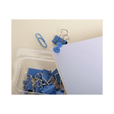 Exacompta Iderama - Kit de 58 attaches (pince-notes, trombones et punaises) - bleu clair