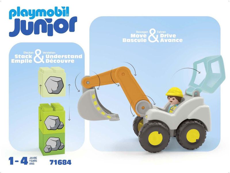 PLAYMOBIL JUNIOR - Graaflader - Speelset - Multikleur - Kunststof