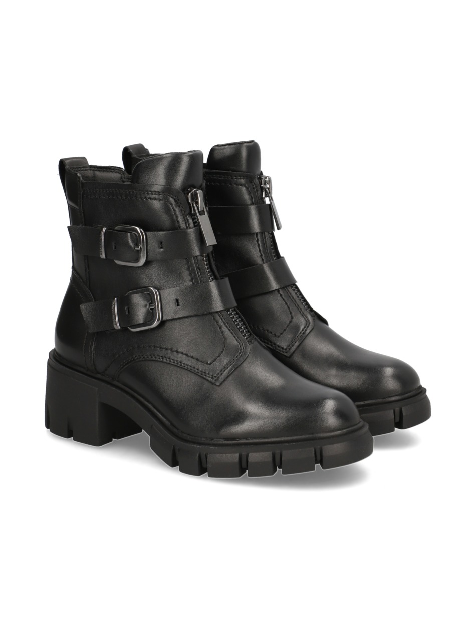 Lederkombination Boot
