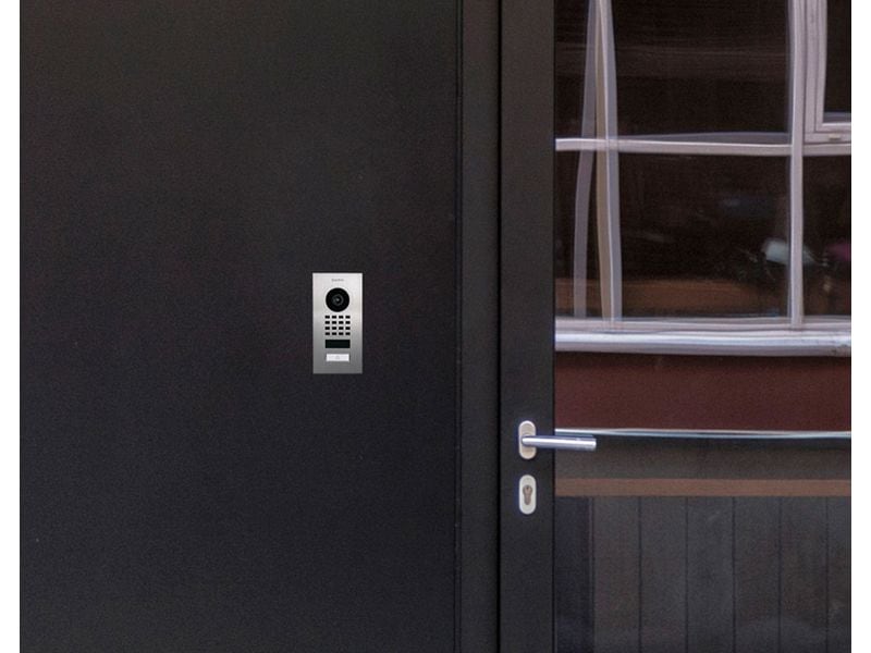 Doorbird IP Türstation D1101V Unterputz IP-Videotürsprechanlage aus Edelstahl mit 1 Ruftaste