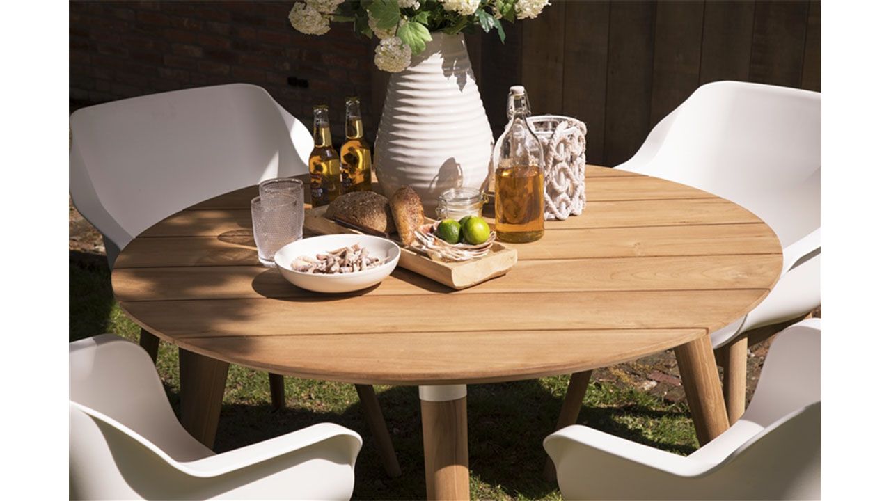 Tuinstoel Royal White 11.688.203 Sophie Teak B62 x D59 x H84 cm
