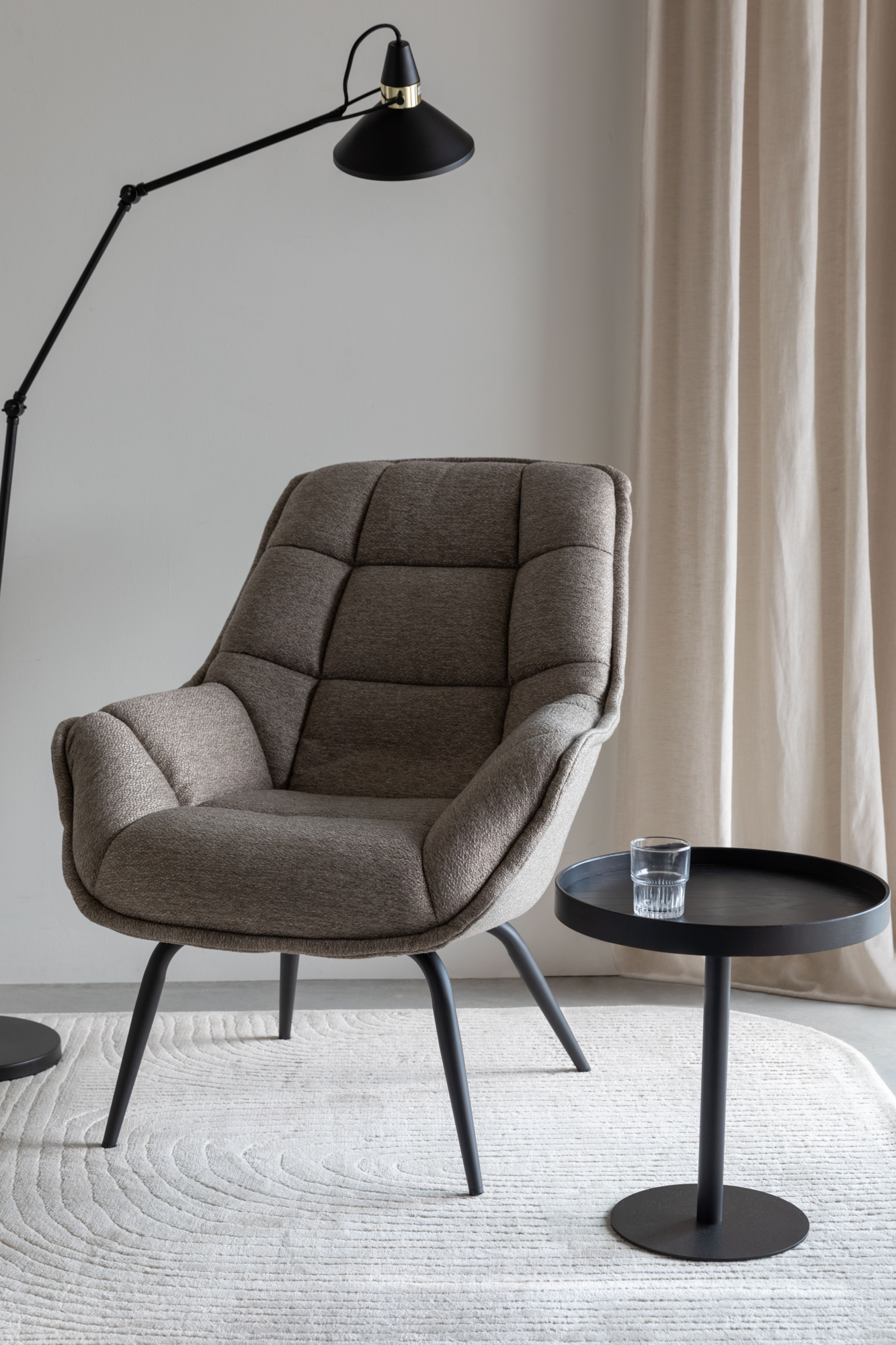 Fauteuil Thomas bruin