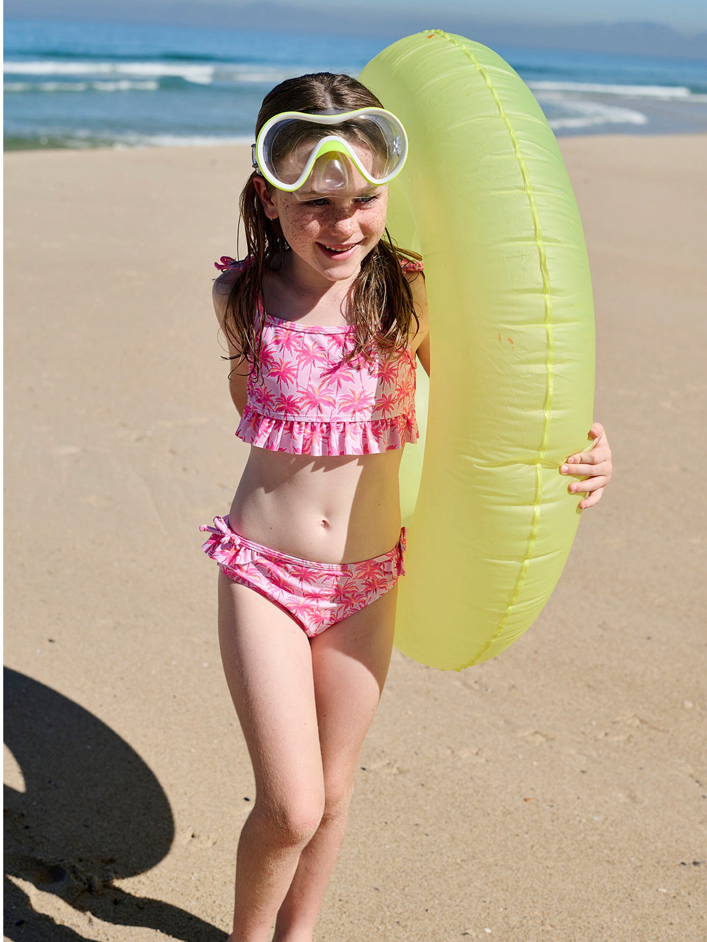 Vertbaudet Mädchen Bikini mit Schleifen rosa