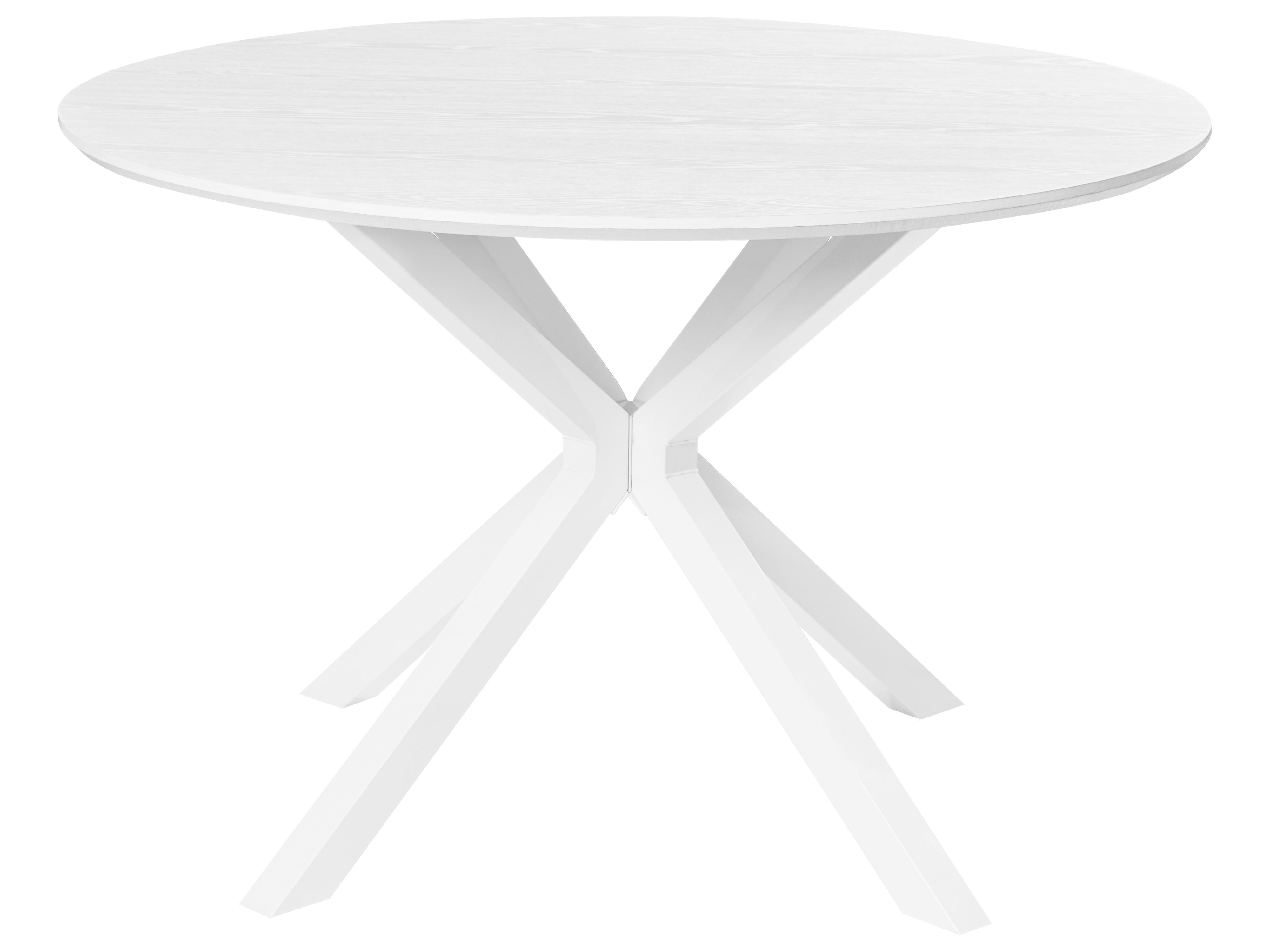 Eettafel FITZROY Wit 120 cm 120 cm