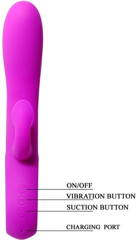 Pretty Love Zuigende Clitoris Vibrator Romance - roze