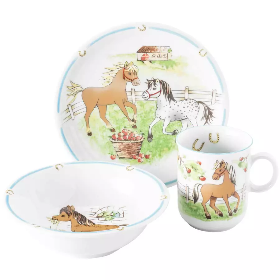 Seltmann Weiden Kindergeschirr Set Compact Mein Pony bunt