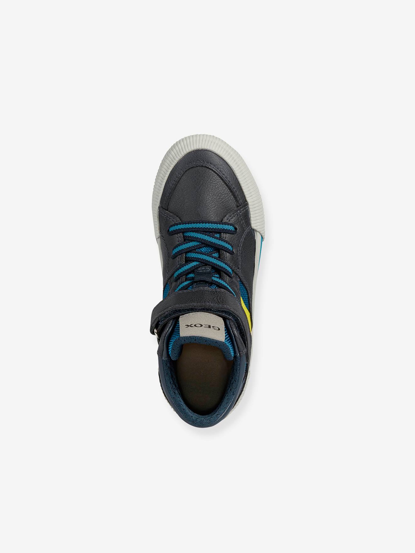 Tênis MID J Alonisso Boy B-GBK GEOX®, preto médio, liso com detalhes.