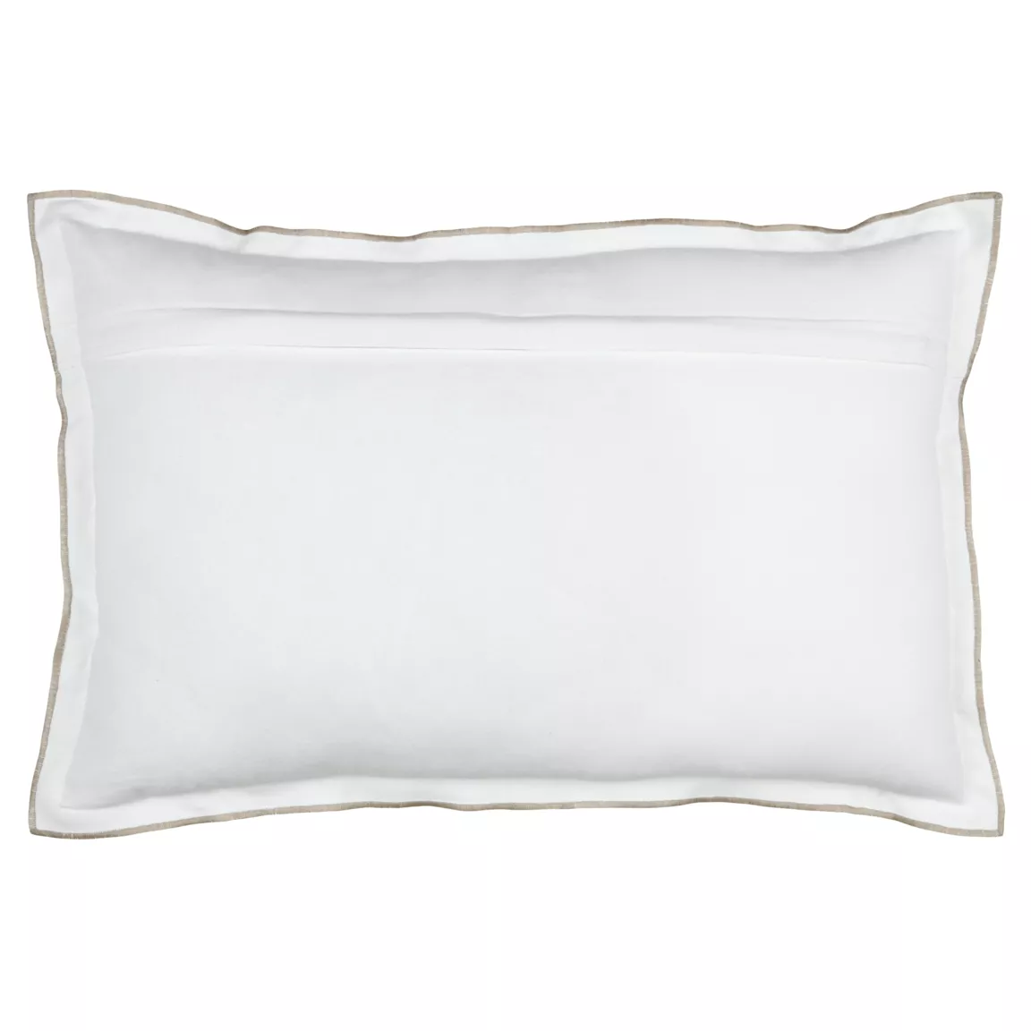 Coussin rectangulaire coton (40 x 60 cm) Helios Blanc