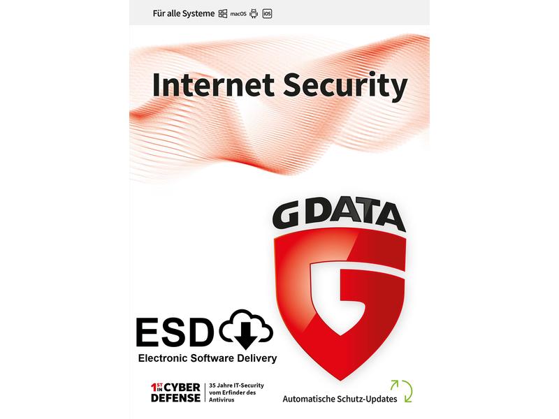 G DATA Internet Security Vollversion, 10 Geräte, 3 Jahre Hacker- und Virenschutz mit Firewall