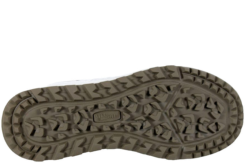 GREEN COMFORT TRACK N TRAIL TRAVESKO I HVIDT TEKSTIL