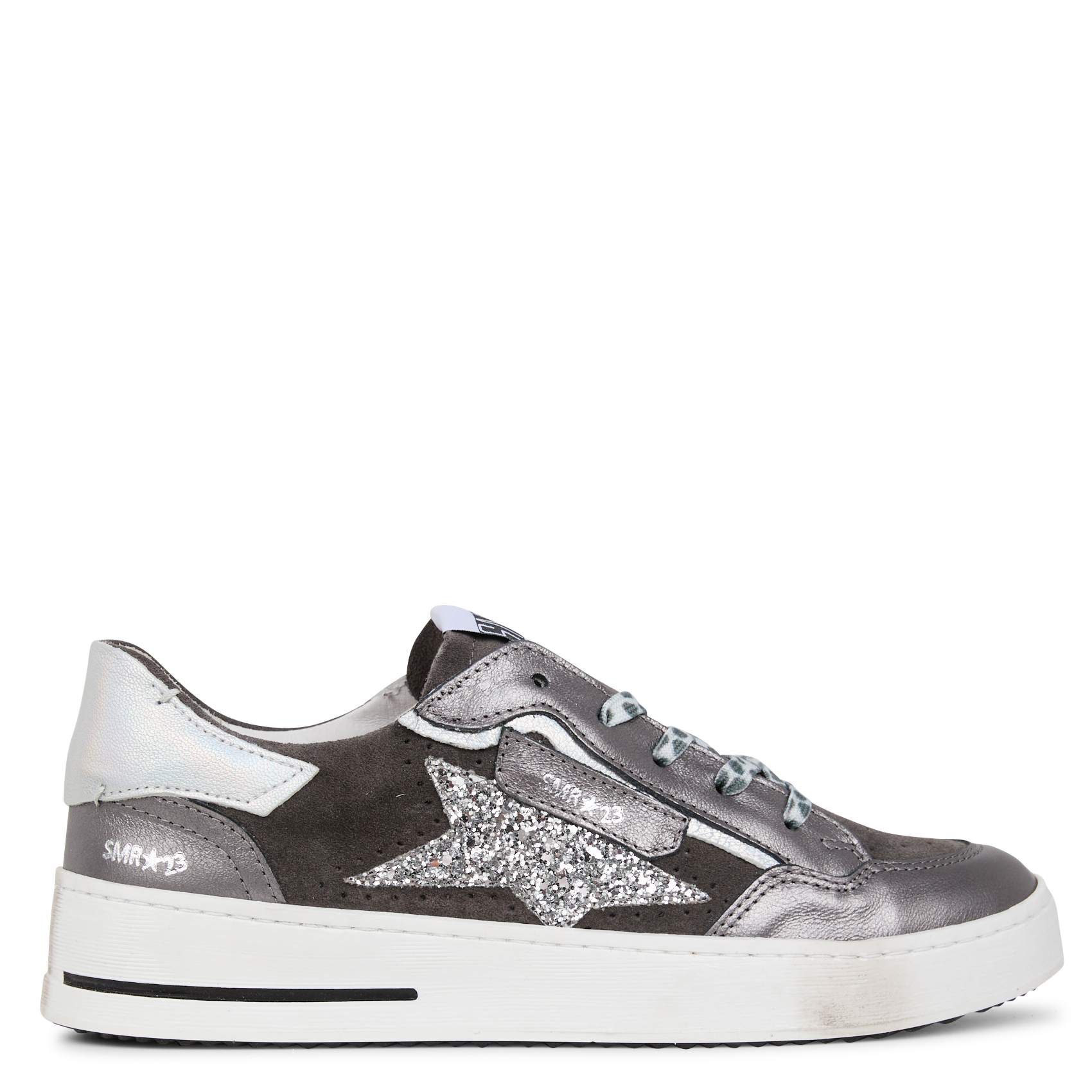 ALE - Baskets basses en cuir velours | Noir