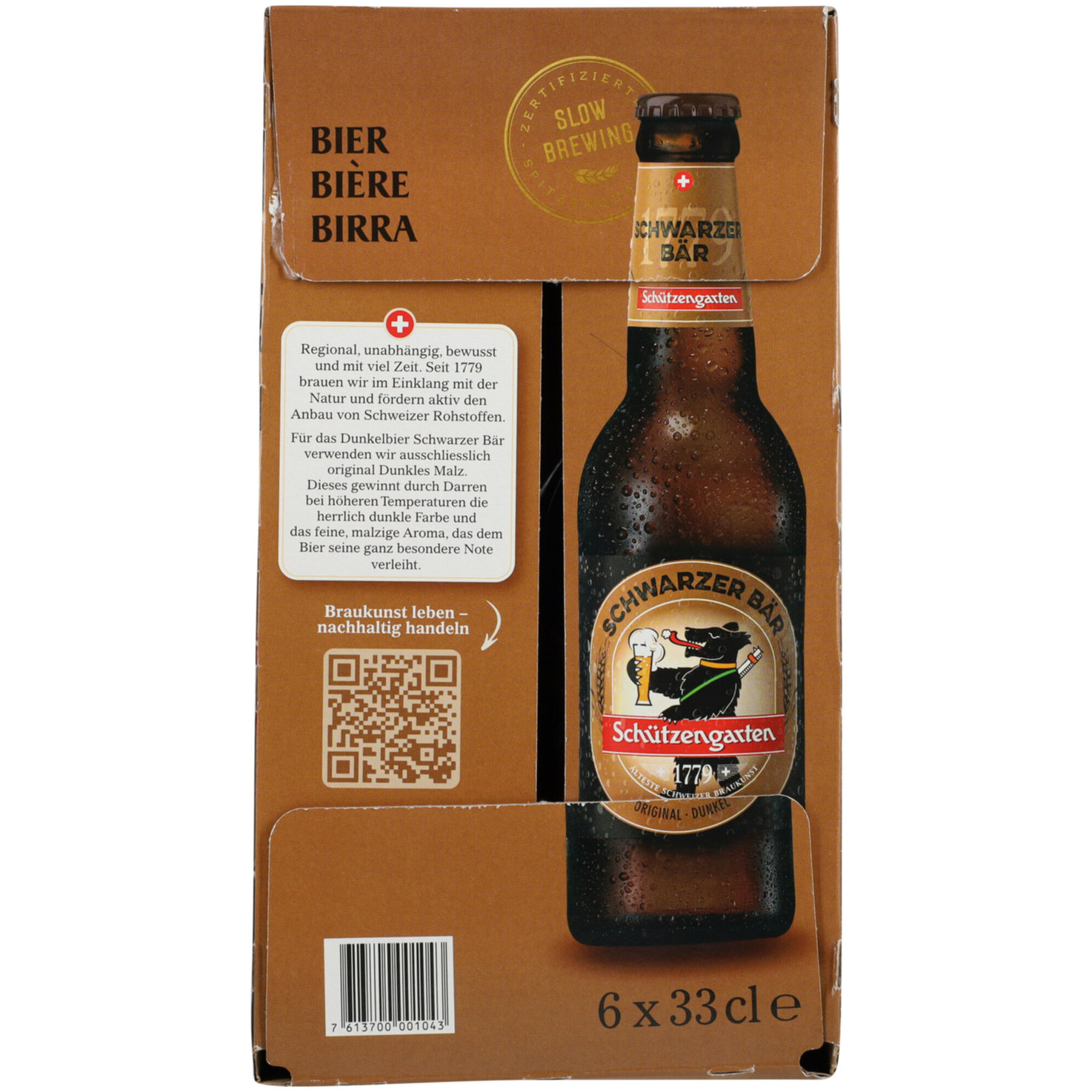 Schützengarten Schwarzer Bär 6x33cl -198cl