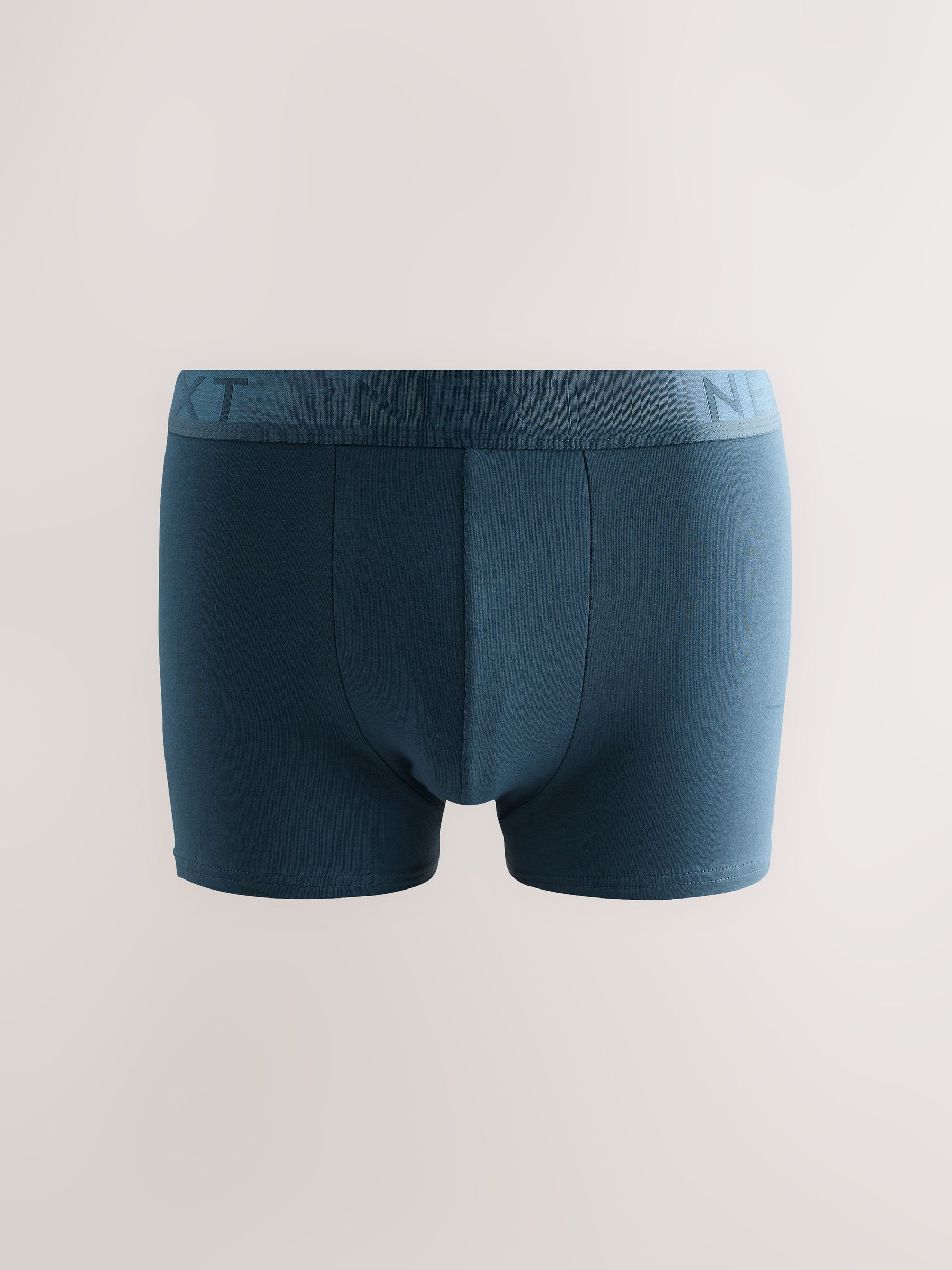 Blauw/groen/grijs - Katoenrijke trunk boxershorts verpakking van 10