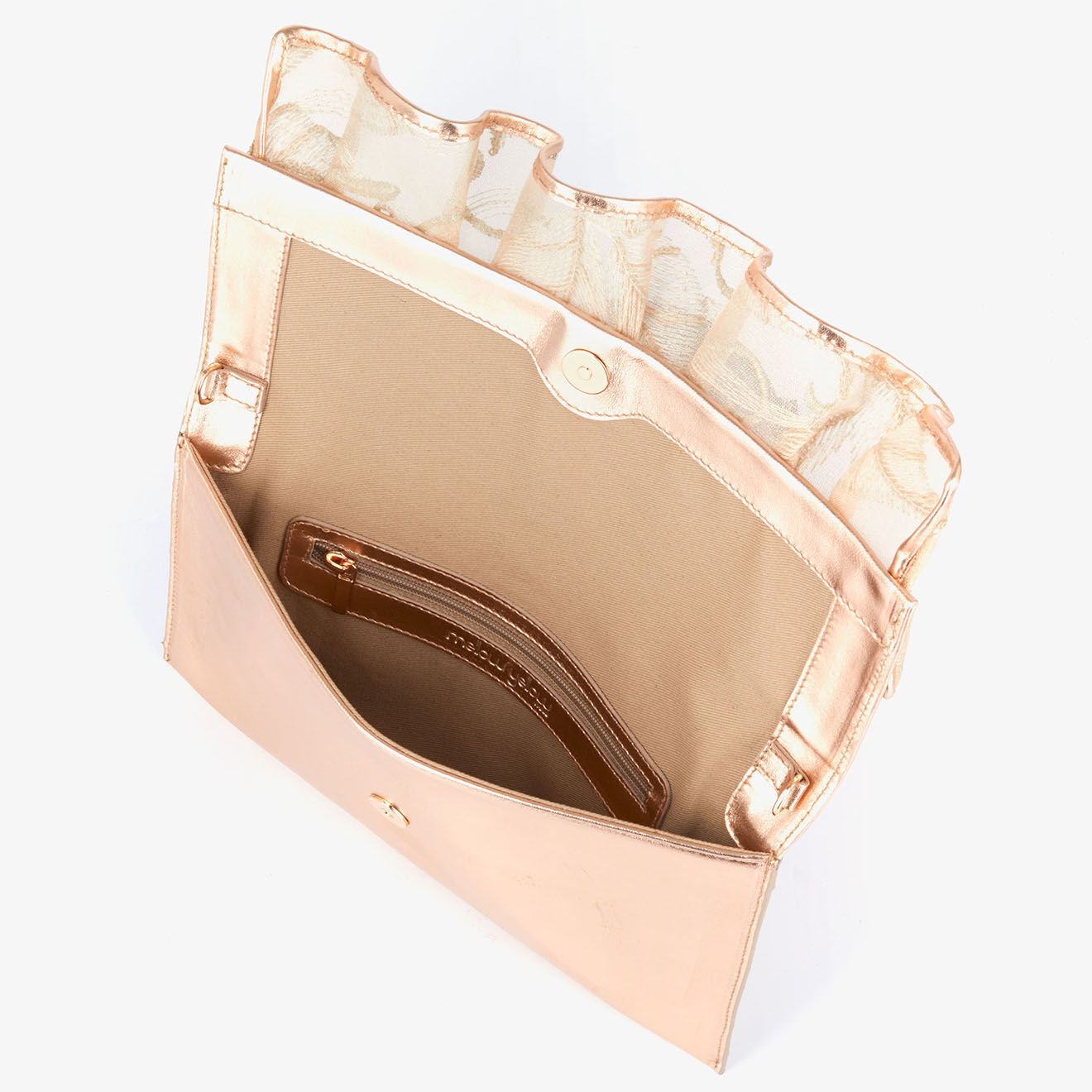 Mellow Yellow Pochette en Cuir Fymariage rose clair - 30x17 cm