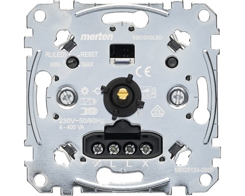 Merten MEG5134-0000 Draaidimmer-inzetstuk voor dimbare halogeenlampen en ledlampen
