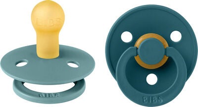 BIBS Colour Smokk 2-Pack Lateks Str 1 Rund, Island Sea/Forest Lake