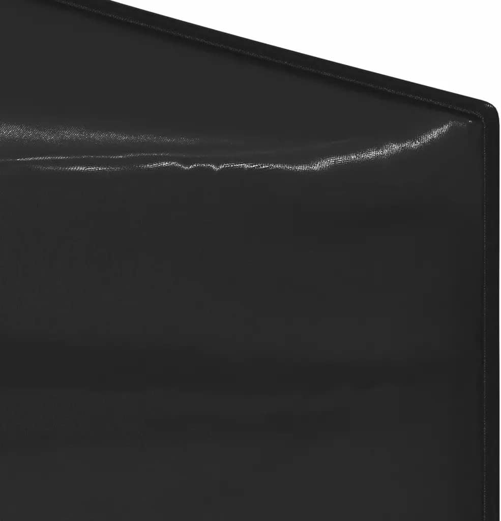 vidaXL Partyzelt Faltbar mit Seitenwänden Schwarz 3x6 m