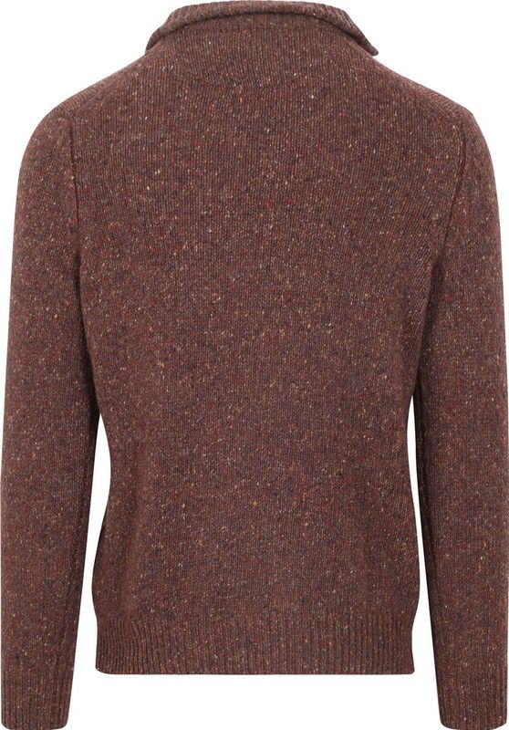 McGregor - Half Zip Trui - Bruin - Merinowol - Heren