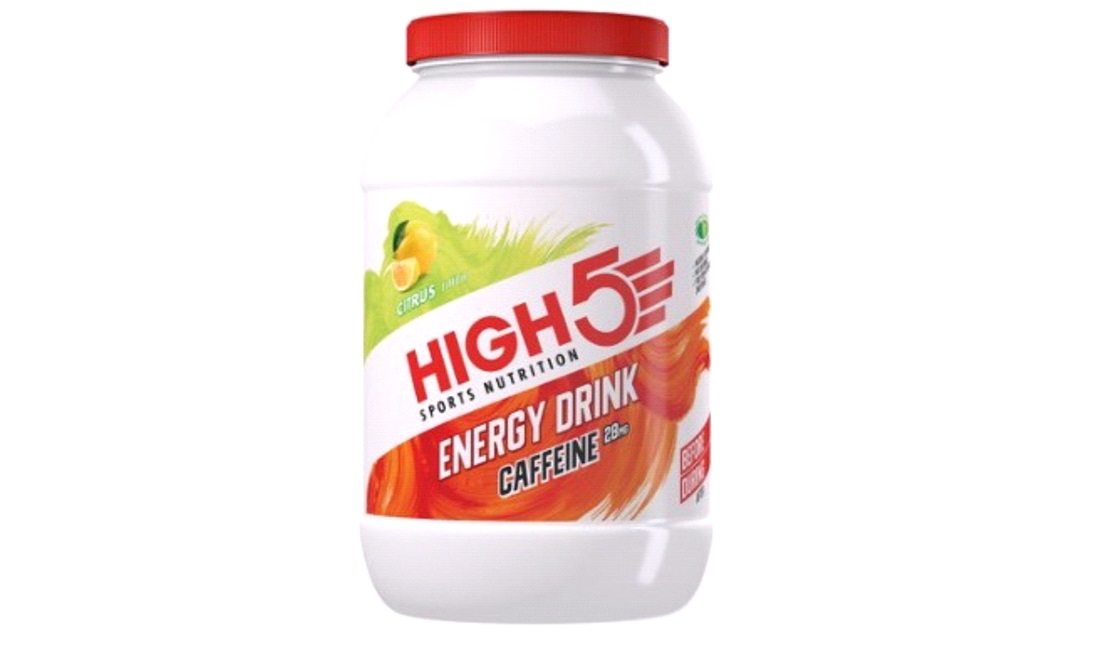 High5 Energipulver m. koffein Citrus 2,2 kg.