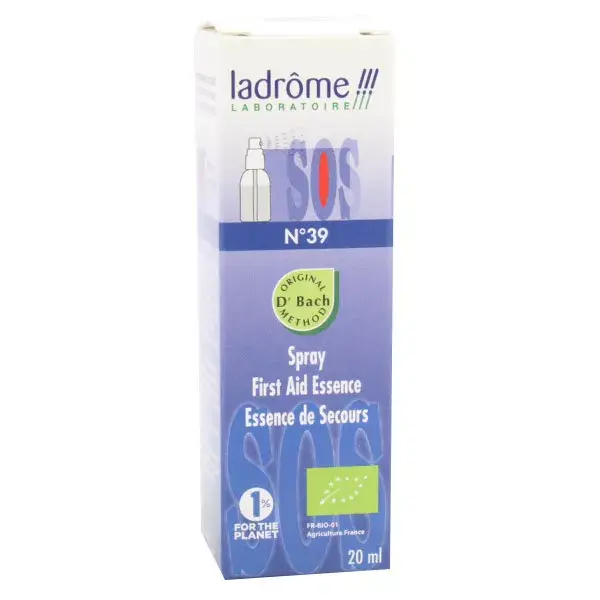 Ladrome Floral Elixirs No. 39 Rescue Essence Spray Orgânico 20ml
