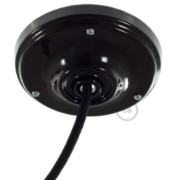 Plafondplaat porselein zwart 10,5cm