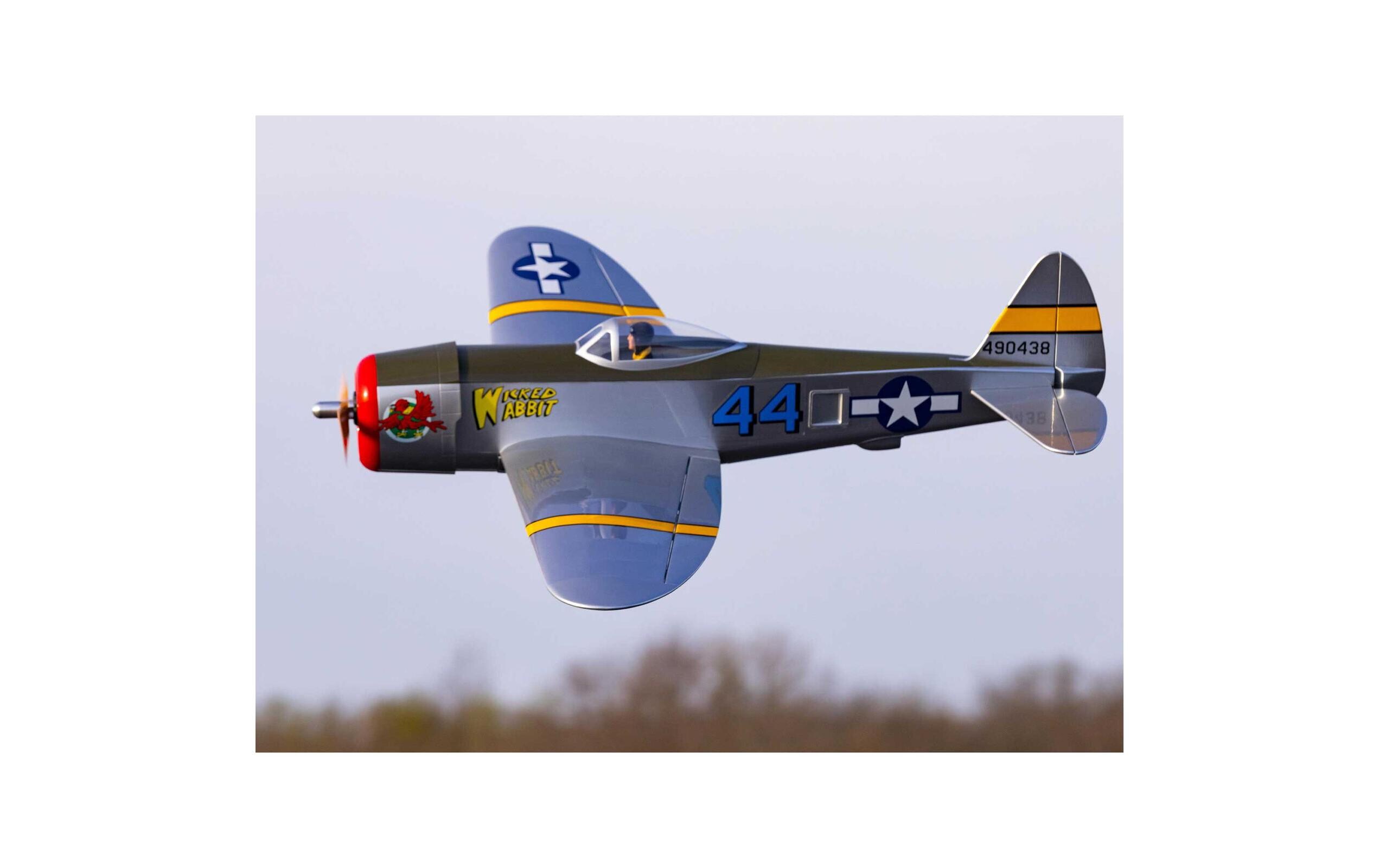 Warbird P-47 Thunderbolt 1435 mm PNP<br>Weitgehend vormontierter Warbird mit Brushless Antrieb