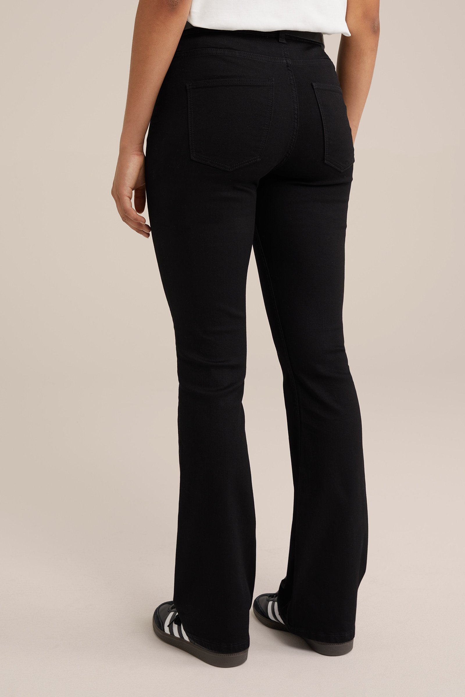 mid rise bootcut jeans met superstretch Blue Ridge Zwart