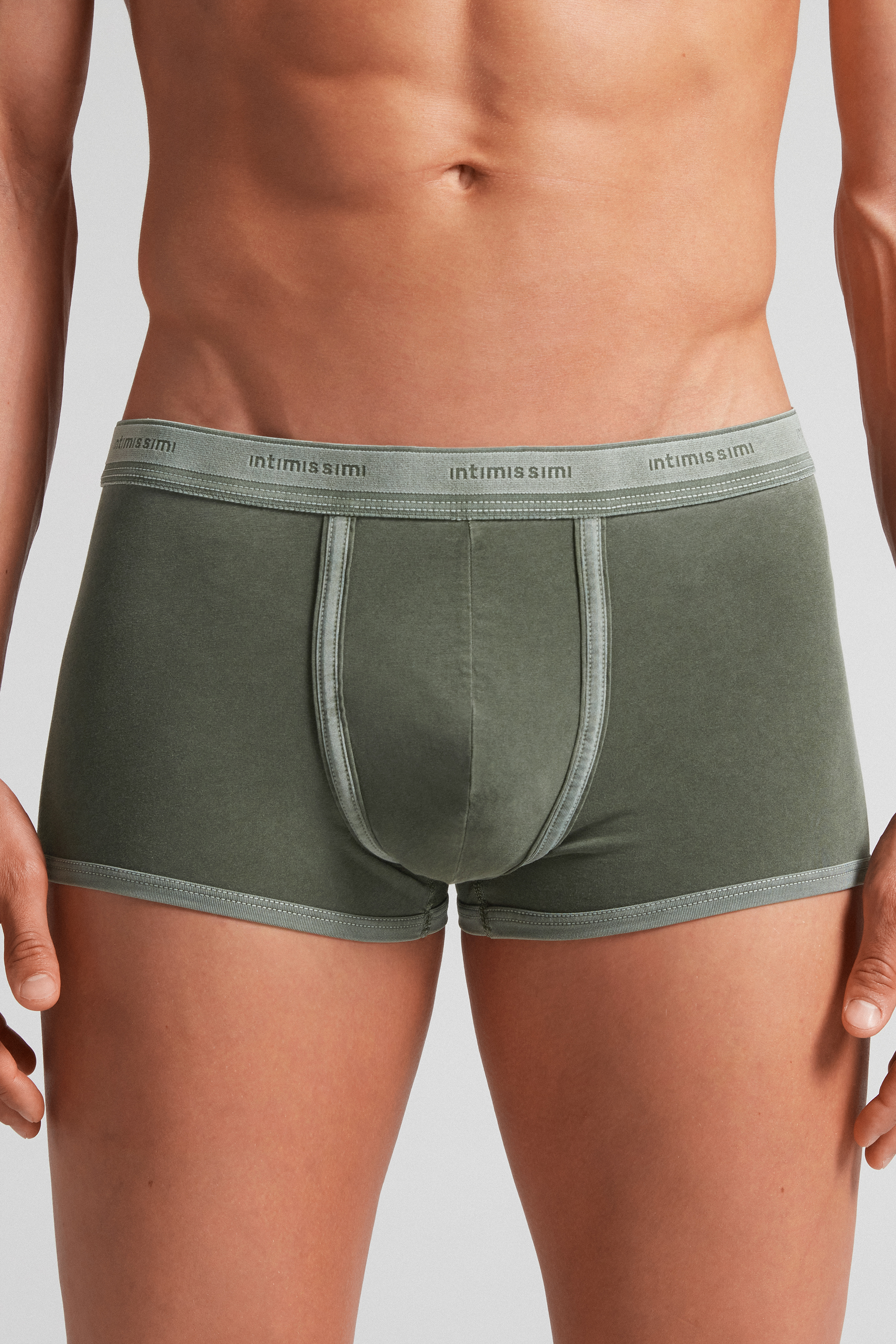 Cuecas boxer Supima® Natural Fresh Cotton com logotipo