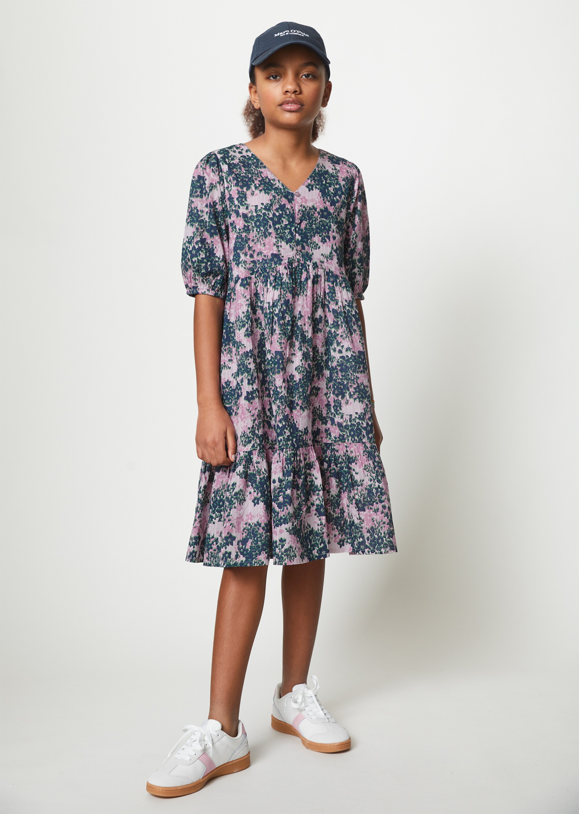 TEENS-GIRLS Blumenkleid mit passendem Haarband