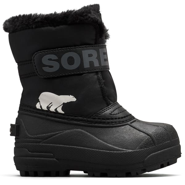 Après ski SOREL CHILDRENS SNOW COMMANDER BLACK/CHARCOAL