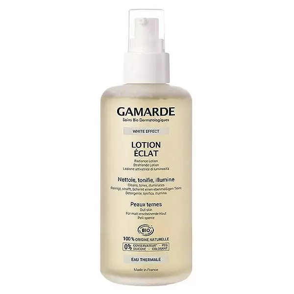 Loção Facial Radiante Orgânica com Efeito Branco Gamarde 200ml