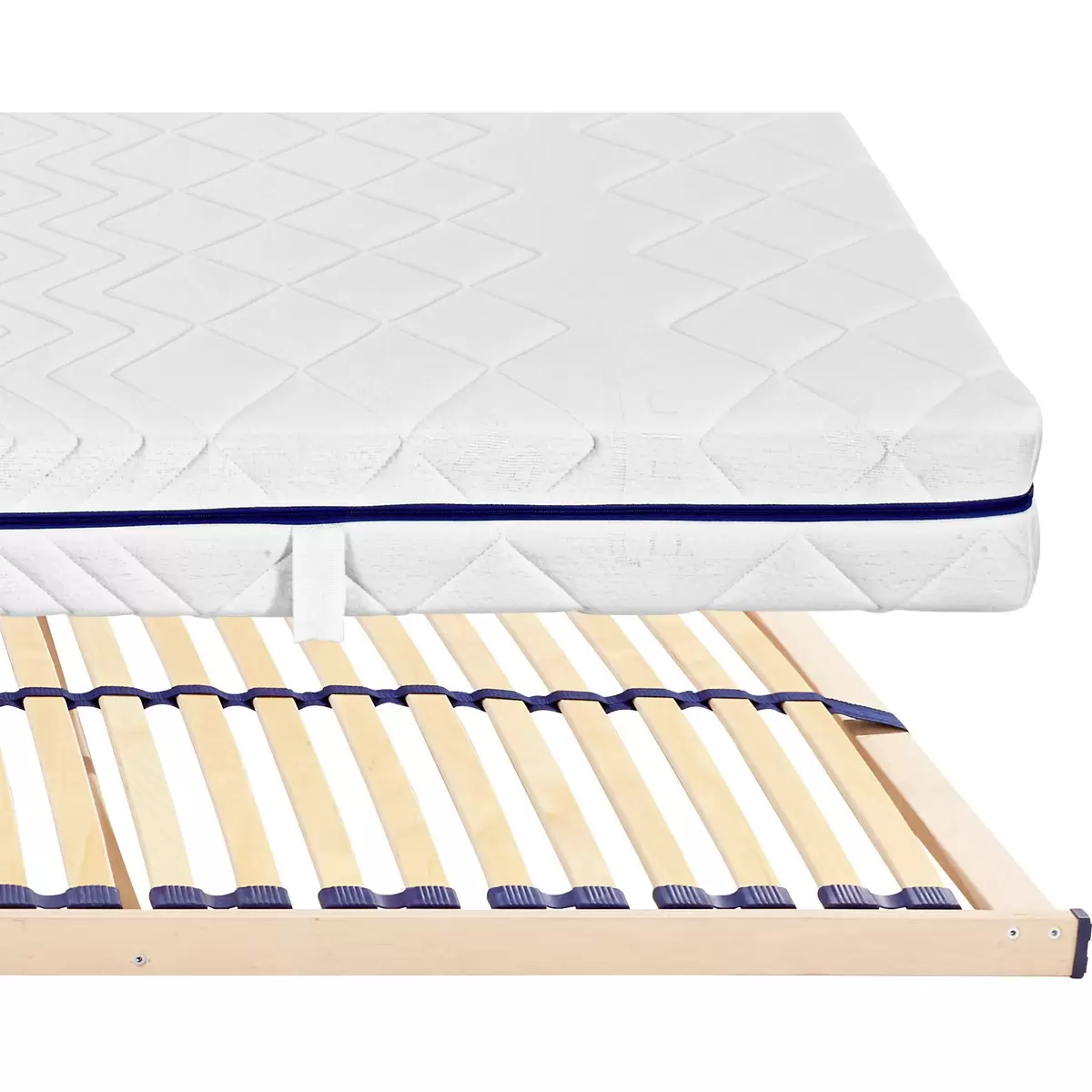 Matratzen-/Lattenrost-Set Primavera H2 80 x 200 weiss