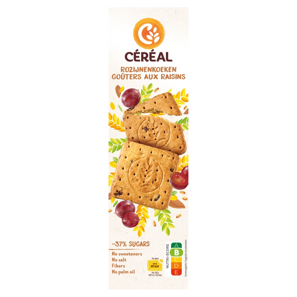 3x Céréal Rozijnenkoeken 360 gr