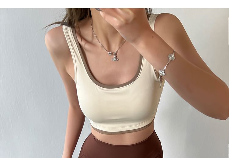 Saccharine - Colorblock Push-Up Sportbeha Top
