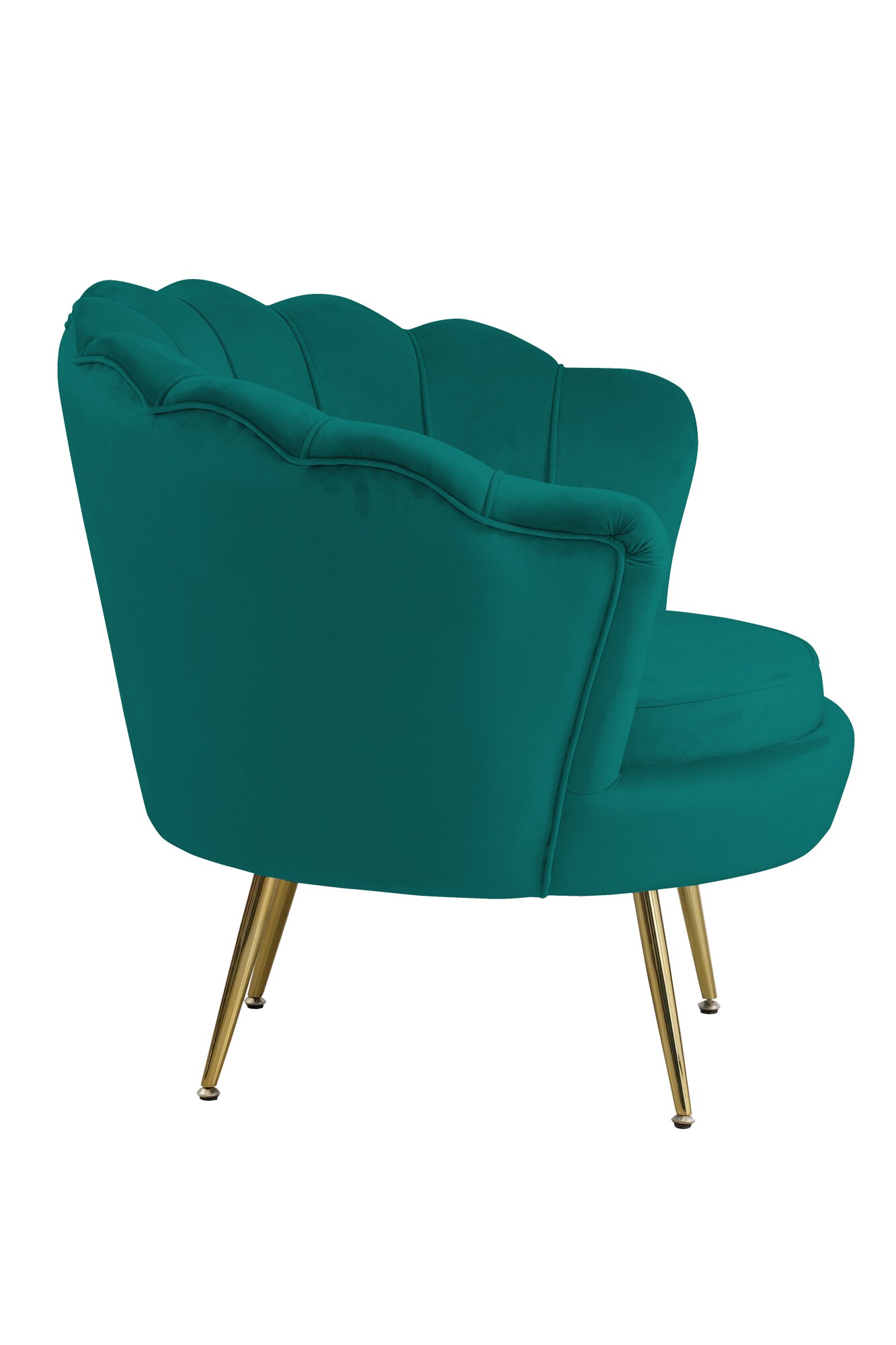 Muschelsessel Samt Grün Relaxsessel Polstersessel Ohrensessel Loungesessel