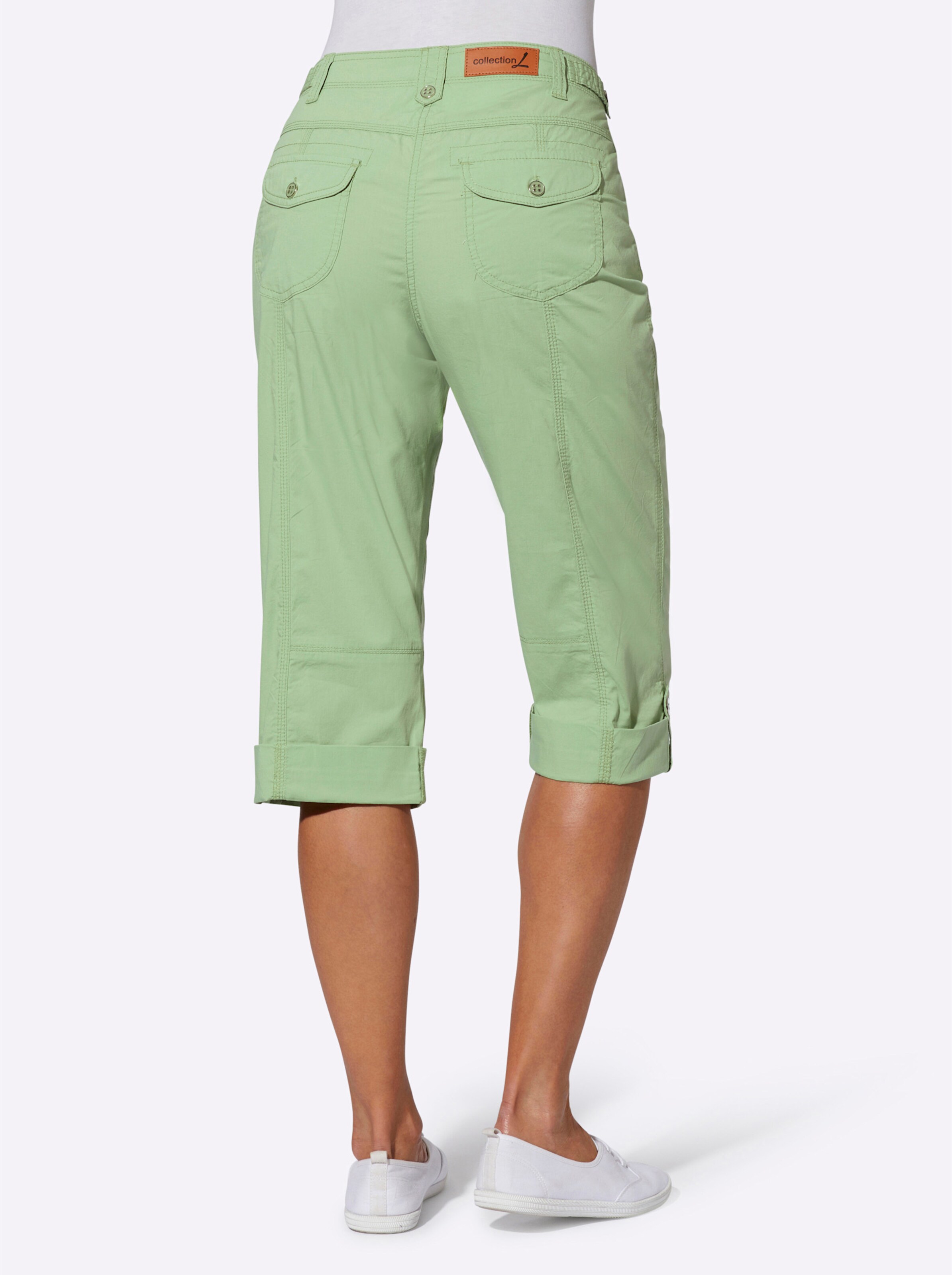 Capri-Hose in eucalyptus