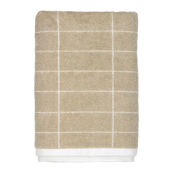 Mette Ditmer - Tile Badetuch 70 x 140 cm, sand / off-white
