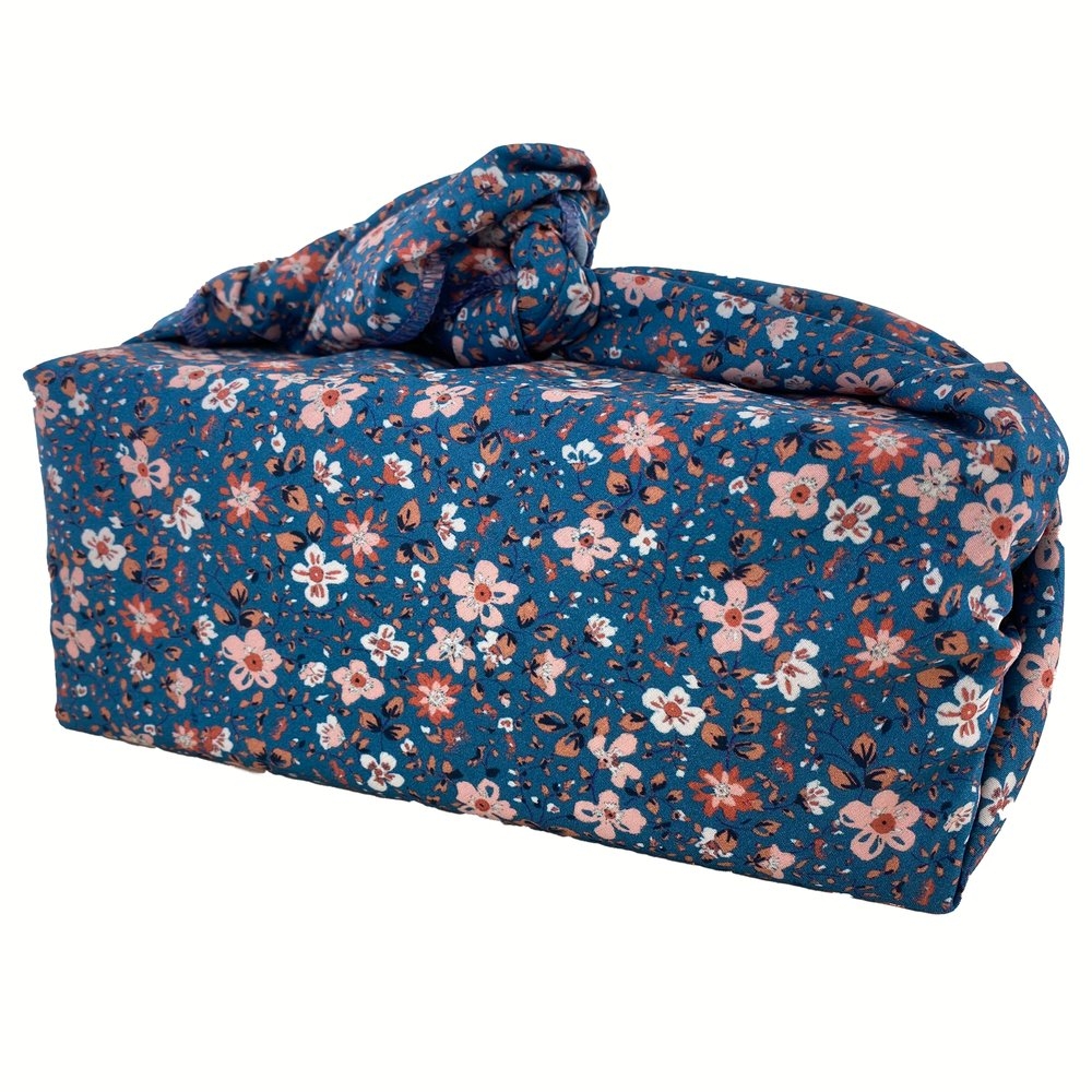 Furoshiki Grand 73 X 73 Cm Fleuri Nude Ardoise
