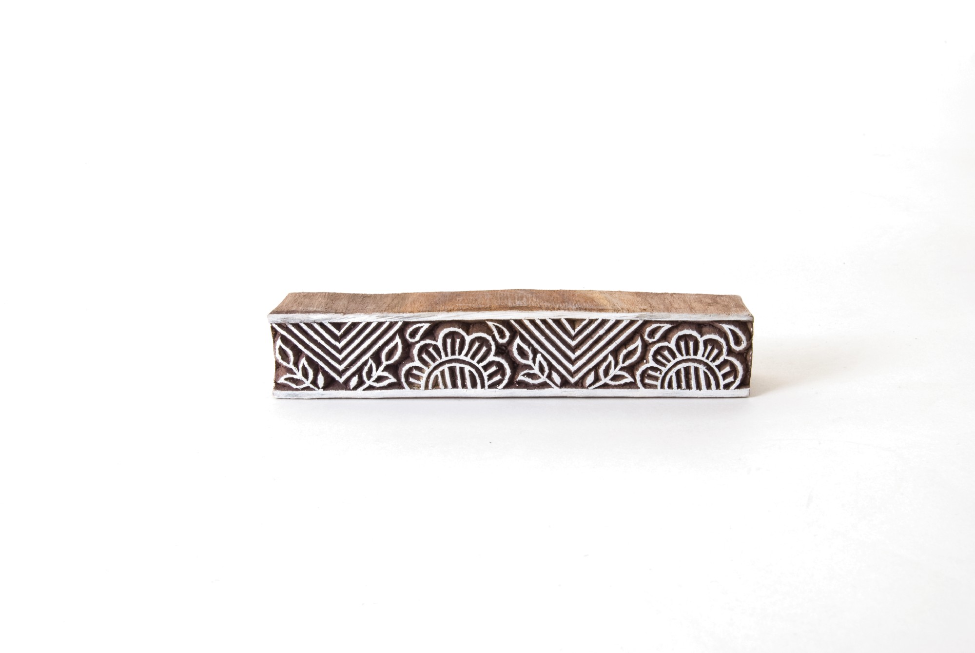 Textilstempel 'Bordüre' M, aus Hartholz, B ca. 15 cm, diverse Motive günstig bestellen