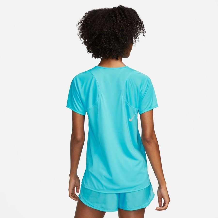 Nike T-shirt Running Dri-FIT Race - Bleu/Argenté Femme