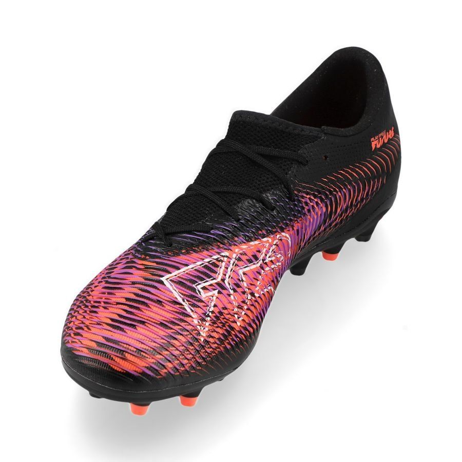 PUMA Future 8 Match Low MG Unlimited - Noir/Blanc/Glowing Red